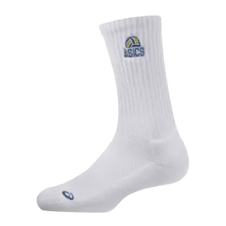 【asics 亞瑟士】中筒襪 男女中性款 排球配件(3053A161-103)