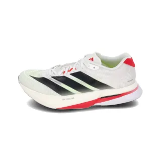 【adidas 愛迪達】Adizero Boston 13 男鞋 女鞋 白黑色 網眼 透氣 緩震 運動 慢跑鞋 JS4932