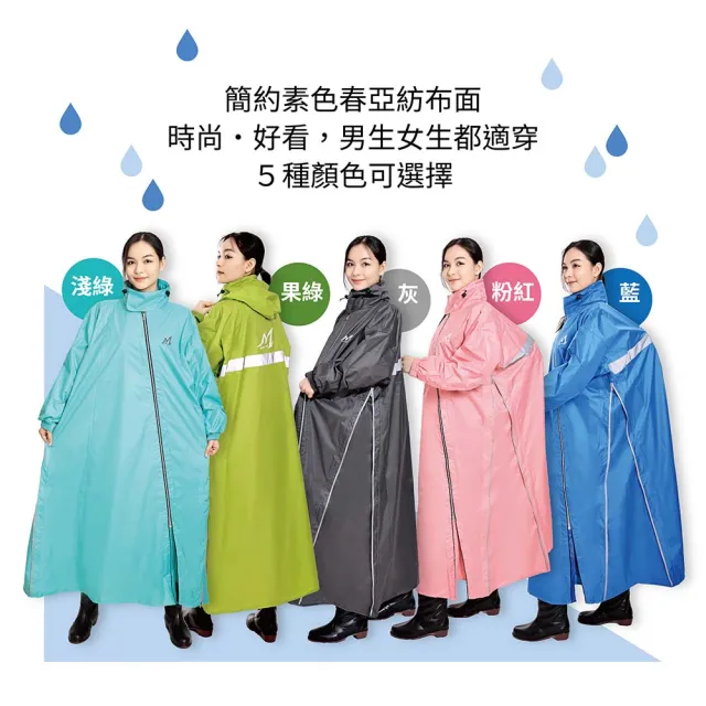 【鈦鴻牌】肆拉鍊內外斜雙側開風雨衣(前檔拉鍊內外斜開內層拉鍊與外層拉鍊斜錯開再加大胸前擋水片)