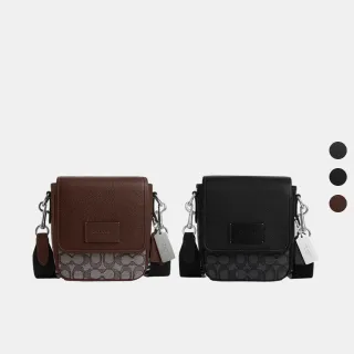 【COACH】蔻馳官方直營 LUCAS 經典Logo斜背包 側背包 斜挎包 手拿包-多色任選(CO914/CO915)
