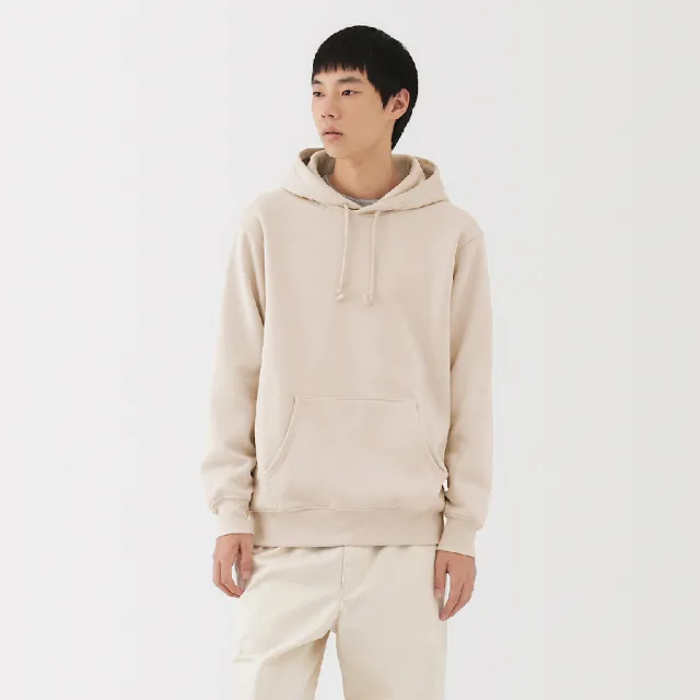 【MUJI 無印良品】男裏毛連帽上衣(灰色/墨灰/黑色/象牙白/深藍)
