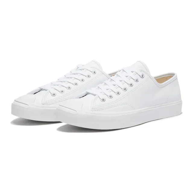 【CONVERSE】休閒鞋 男鞋 女鞋 帆布鞋 開口笑 運動 低筒 皮革 JP OX 白 164225C