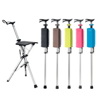 【Ta-Da 泰達】超輕量 新握把升級自動手杖椅(全網唯一經銷、台灣製造、輕量首選)