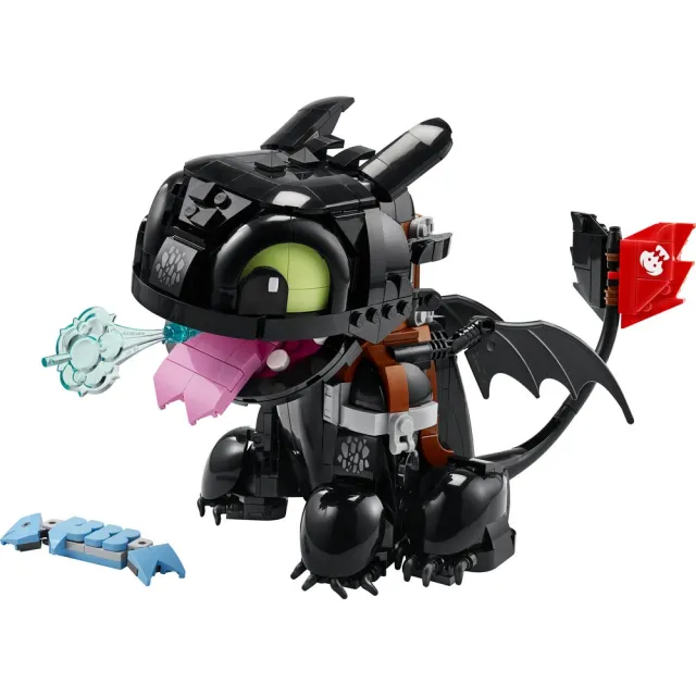 【LEGO 樂高】Icons 10375 馴龍高手：沒牙(夜煞 居家擺設 積木 玩具)