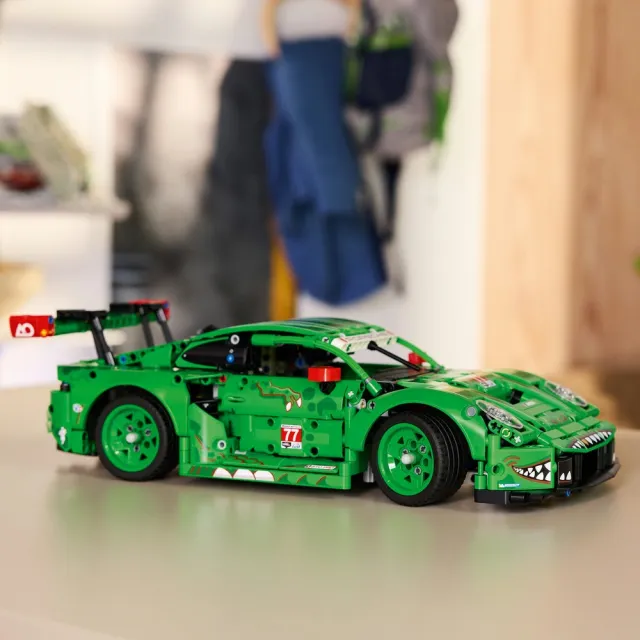 【LEGO 樂高】科技系列 42224 Porsche 911 GT3 R REXY AO Racing 賽車(保時捷跑車 賽車模型 積木 玩具)