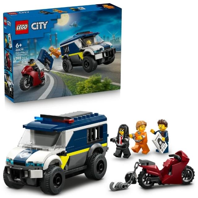 【LEGO 樂高】城市系列 60479 警用囚車(玩具車 創意力遊戲 積木 兒童玩具)