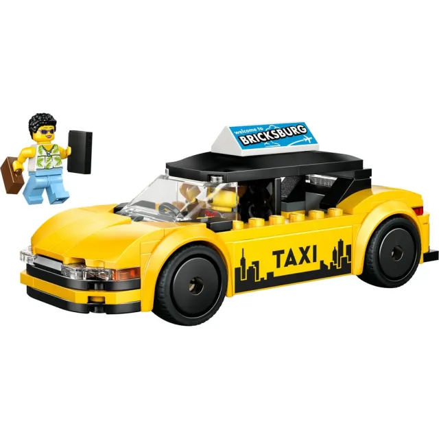 【LEGO 樂高】城市系列 60487 黃色計程車(玩具車 創意力遊戲 積木 兒童玩具)