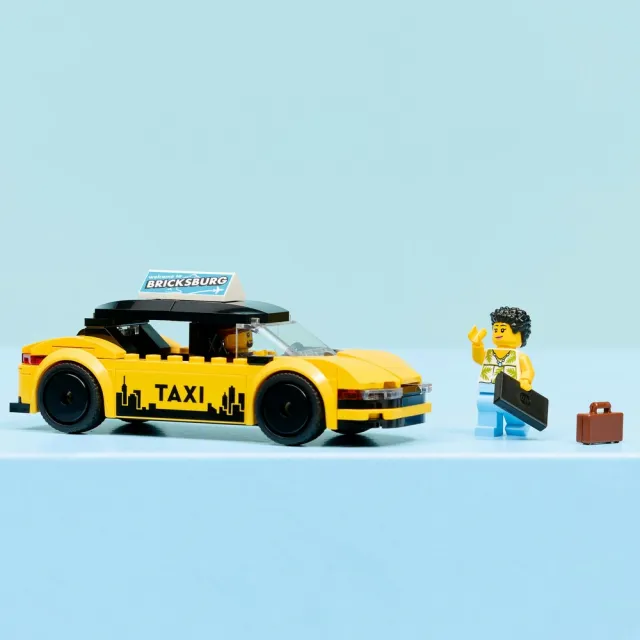 【LEGO 樂高】城市系列 60487 黃色計程車(玩具車 創意力遊戲 積木 兒童玩具)
