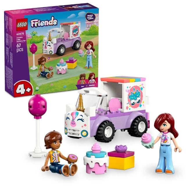 【LEGO 樂高】Friends 42675 獨角獸蛋糕外送車(玩具車 扮家家酒 積木 兒童玩具)