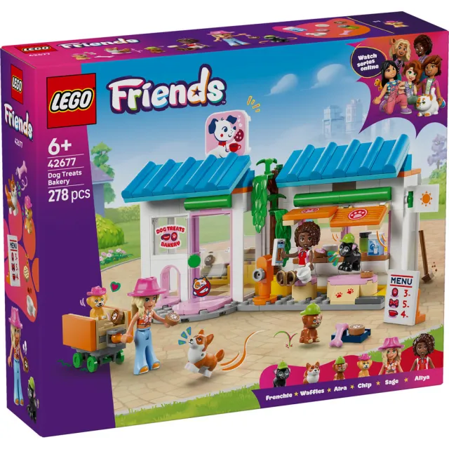 【LEGO 樂高】Friends 42677 狗狗點心烘焙坊(動物玩具 扮家家酒 積木 兒童玩具)