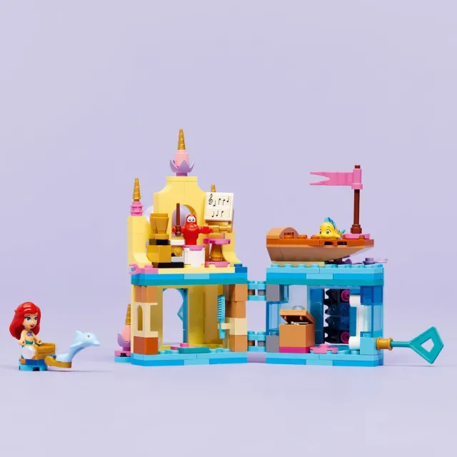 【LEGO 樂高】迪士尼公主系列 43285 愛麗兒的神奇迷你宮殿(創意玩具 小美人魚 積木 兒童玩具)