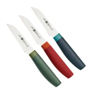 【ZWILLING 德國雙人】Now S蔬果刀/削皮刀8cm-3色任選/新舊包裝隨機出貨(德國雙人牌集團官方直營)