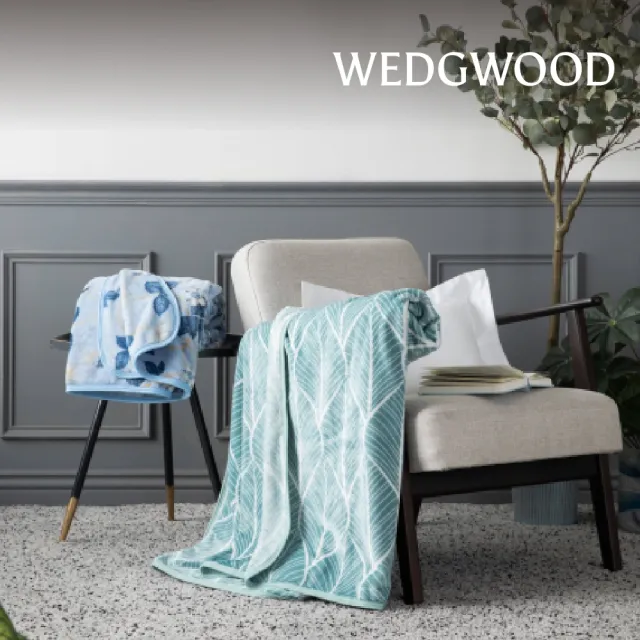 【WEDGWOOD】超細纖維印花 單層單人毯(毛毯任選)