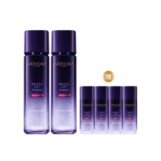 【LOREAL Paris 巴黎萊雅】玻尿酸瞬效保濕修護晶露2入組(啵啵精華水/液態紫熨斗/保濕)