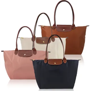 【LONGCHAMP】LE PLIAGE系列長把再生尼龍摺疊水餃包(大/多色選)