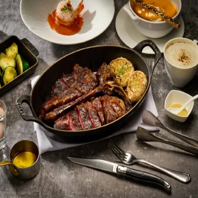 【台北維多麗亞酒店】N°168 PRIME牛排館★平日午間雙人 USDA PRIME 丁骨牛排 32oz(晚餐及假日+1000)