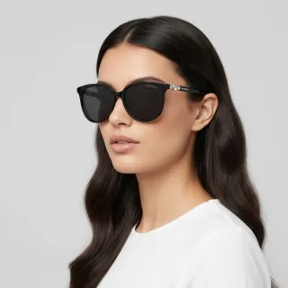 【SWAROVSKI 施華洛世奇】方形膠框太陽眼鏡(SK6023D-100187)