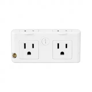 【KINYO】1開4插 180度旋轉 插座分接器 耐熱阻燃(2P插腳 壁插)