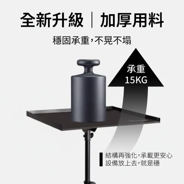 【YABER】投影機雲台支架(15KG承重 投影機支架 筆電支架 雲台托盤 三腳架 伸縮支架 投影機腳架 投影機立架)