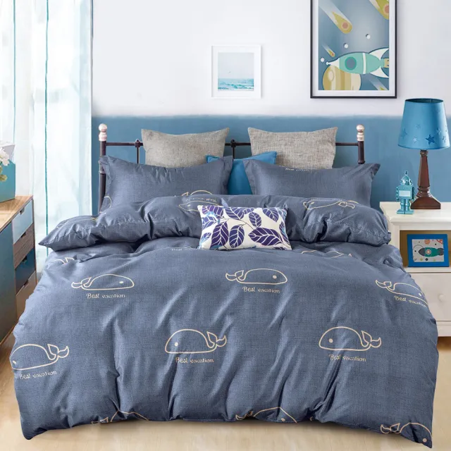 【Love City 寢城之戀】台灣製 舒柔棉 兩用被床罩枕套組(雙人/加大/六件組/多款任選)