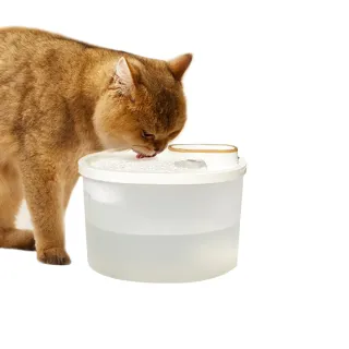 【u-ta】簡約2.5L智能供電寵物飲水機PET9(2.5公升容量 過濾自動循環 USB供電)