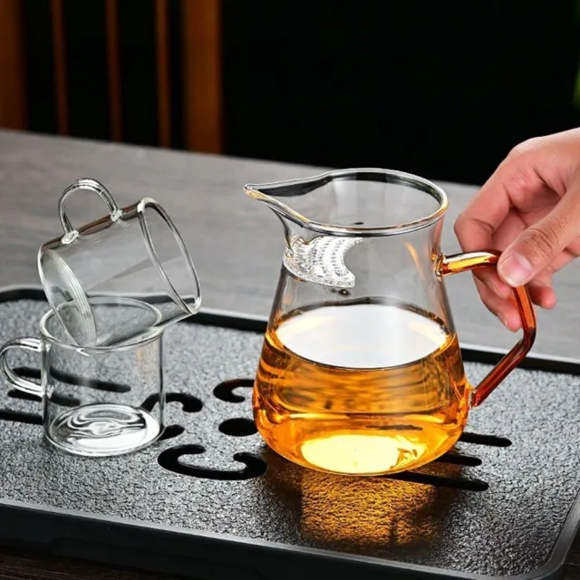 【Glass King】GK-069 月牙茶海 月牙公杯 耐熱玻璃茶海 功夫茶具 分茶杯 分酒杯 公道杯