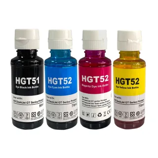 【TC】HP GT51 + GT52 四色一組 黑/藍/紅/黃 墨水瓶組 M0H55AA(Smart Tank215/520/615/580/725/755/795)