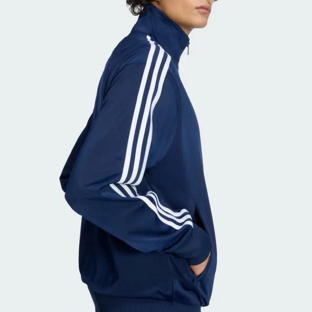 【adidas 愛迪達】FIREBIRD 運動外套(KD8313 男款ORIGINALS經典休閒寬鬆夾克 藍色)