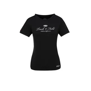 【FILA】女短袖圓領T恤-黑色(5TEA-1319-BK)