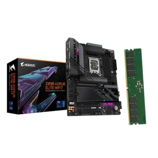 【技嘉】M+RAM組合★Z890 AORUS ELITE WIFI7  DDR5 INTEL主機板+金士頓16GB DDR5-5600MHz 桌上型記憶體