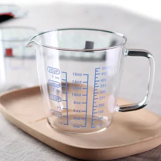 【Glass King】FH-3439M 耐熱玻璃量杯 烘焙量杯 耐熱量杯 麵粉量杯 玻璃量杯 刻度量杯
