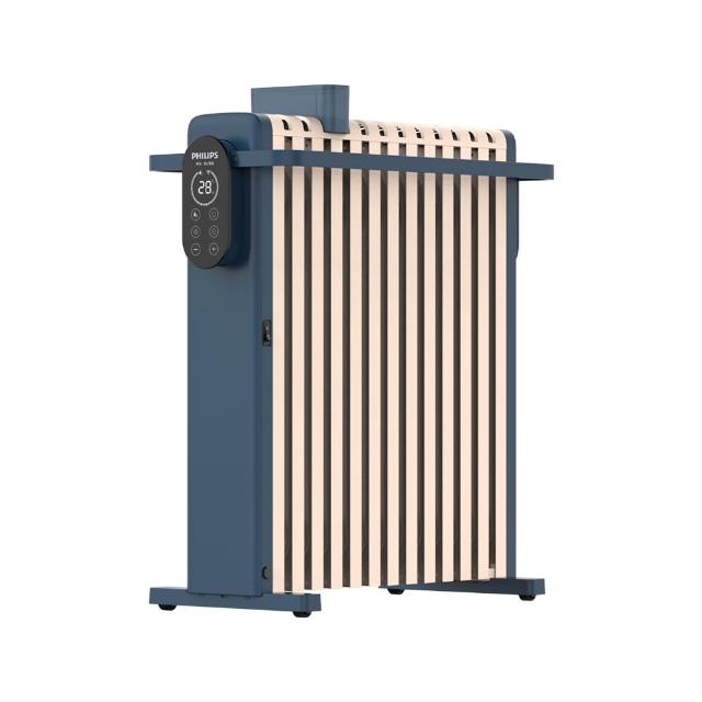 PHILIPS飛利浦 AHR3124NYS 是一款智慧油燈葉片式取暖機，適用於11坪以下空間，具備3段溫控、觸控操作、智慧控溫與定時功能，提供舒適的暖房體驗。產品尺寸為268x596x680 mm，重量13600g，符合BSMI認證R39017，提供1年保固。