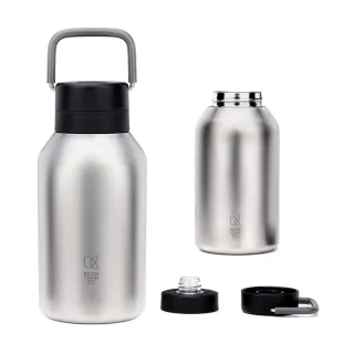 【Keith】戶外露營 鎧斯鈦真空雙層胖胖保冰保溫瓶 900ml / Ti3105(胖胖壺 保冰水壺 雙層保溫杯)