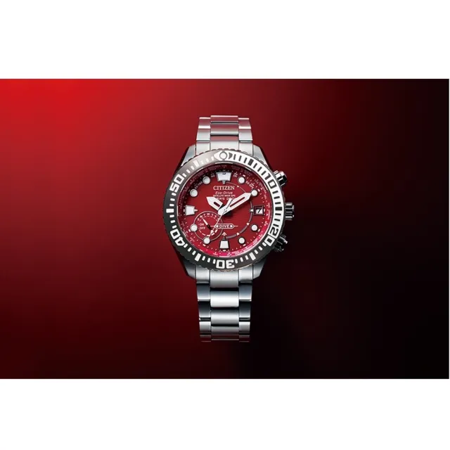 【CITIZEN 星辰】PROMASTER系列 東京紅限量版GPS衛星較時200米潛水錶  禮物  手錶(CC5005-68Z)