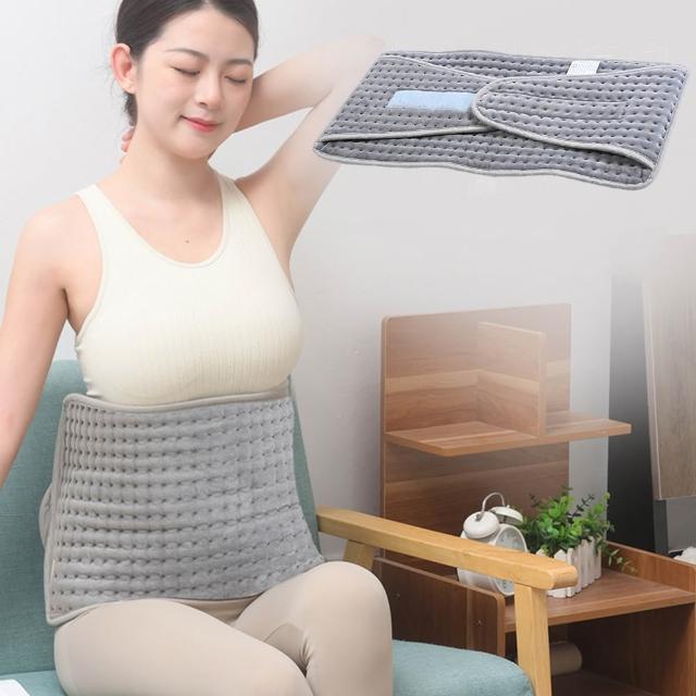 【Nil】多功能恆溫發熱護腰墊 智能定時電熱保暖墊 九檔控溫雙面護腰加熱墊(暖腰墊 暖身墊)