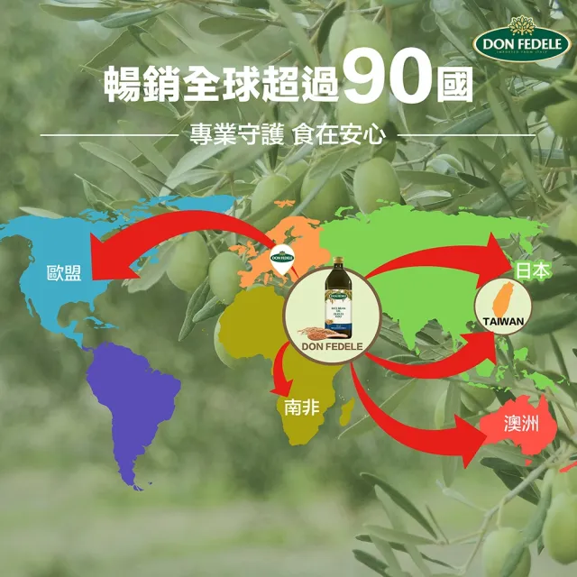 【DON FEDELE】義大利 費德 純橄欖油 1000mL(耐高溫 純天然)