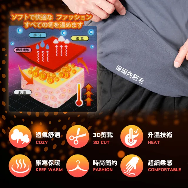 【Dreamming】瞬熱輕柔彈力內刷毛保暖衣 發熱衣 鎖溫(共二款 高領 圓領)