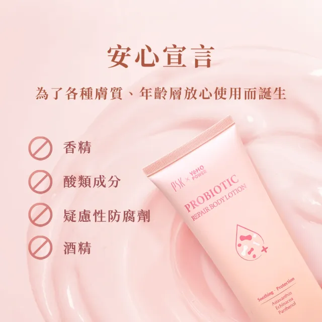 【悠活原力】PSK聯名 益菌B5修護舒緩身體乳(200ml/瓶 益菌後生元  維他命B5 蝦紅素)