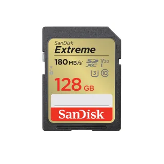 【SanDisk 晟碟】Extreme SD UHS-I 記憶卡 128GB(公司貨)