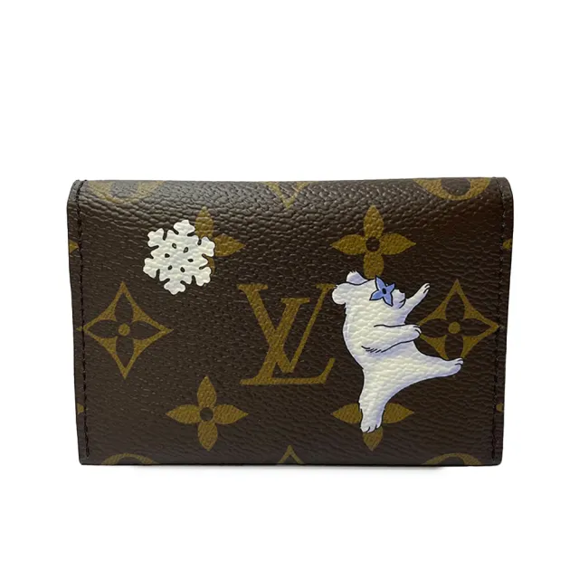 【Louis Vuitton 路易威登】M15343 新款吉祥物Slim系列撞色內裡名片夾(吉祥物x棕色)