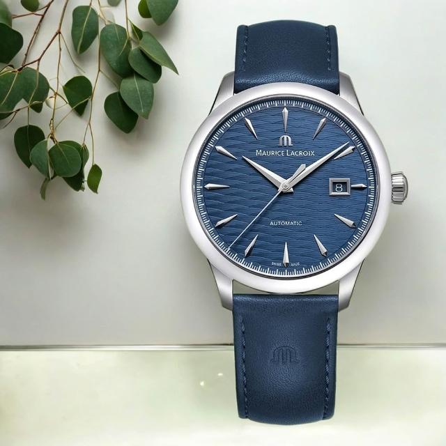 【Maurice Lacroix 艾美錶】1975系列 限量 塞耶雷日爾藍日期機械錶-40mm(756108-SS001-430-4)