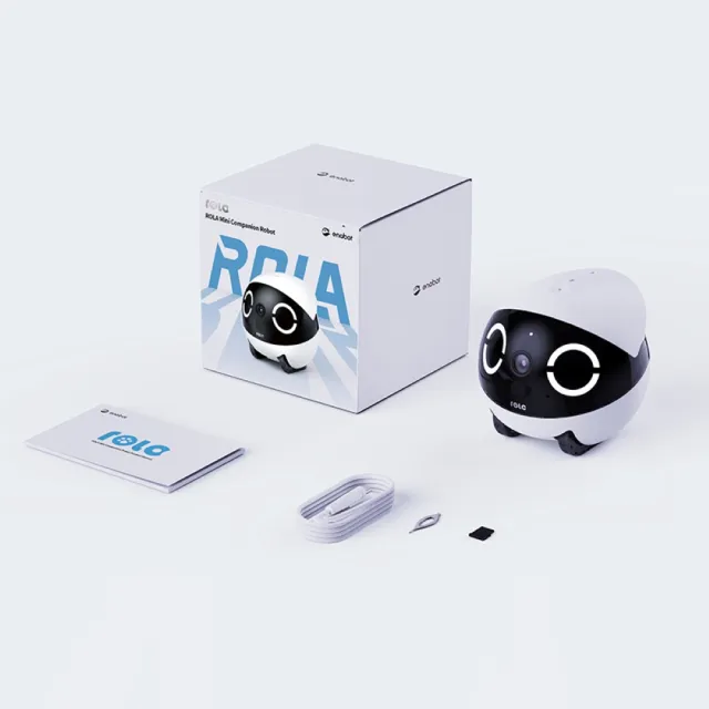 【ENABOT】ROLA Mini寵物智慧居家攝影機(遠端操控/障礙攀爬/137度大廣角/紅外線夜視/雙向互動)