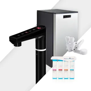 【藍海淨水】BO-7008冷熱觸控式廚下型飲水機（極致黑）+BO-8112 Pro 雙倍抑菌專業級淨水系統