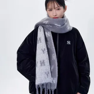 【MLB】雙面流沙圍巾 Monogram系列 紐約洋基隊(3AMFM0156-50MGD)