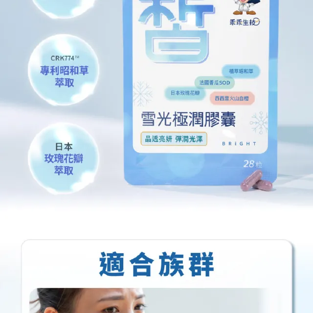 【乖乖生技】雪光極潤膠囊 10入組(28粒/袋 高濃縮血橙 兩週可見 自信好氣色)