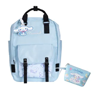 【HOOK 樂鉤生活】三麗鷗休閒書包超值組 書包+筆袋(雙肩背包+筆袋)