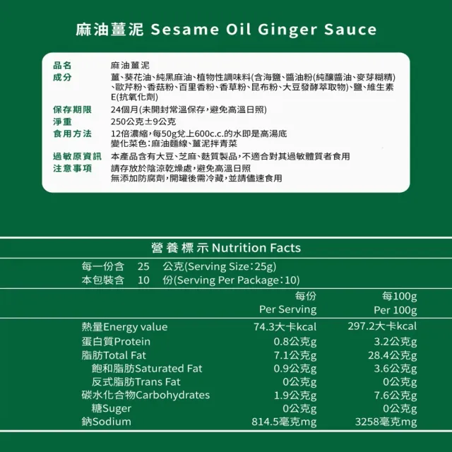【毓秀私房醬】素麻油腰花450g*3盒+素麻油薑泥250g*2罐(共5個)