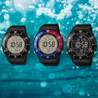 【CASIO 卡西歐】AE-1700H系列 大顯示幕 防水100米 多功能數位電子錶(清晰易讀 錶殼約4.73公分)