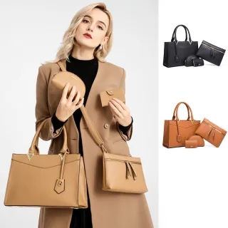 【BOZO 伯樂】買一送一 時尚耐刮手提上班通勤包斜背包(多色選)