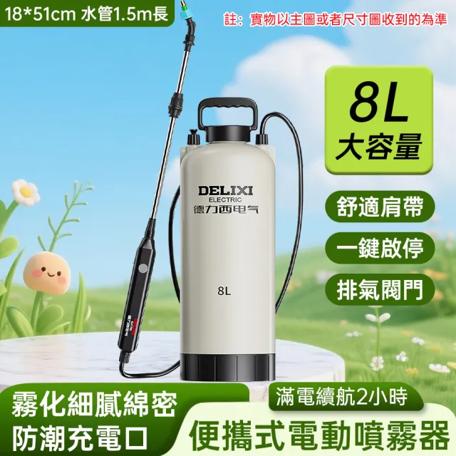 ZHIPU 芝浦】8L肩負式電動噴霧器農用打藥機園藝消毒噴灑器農藥噴壺噴霧